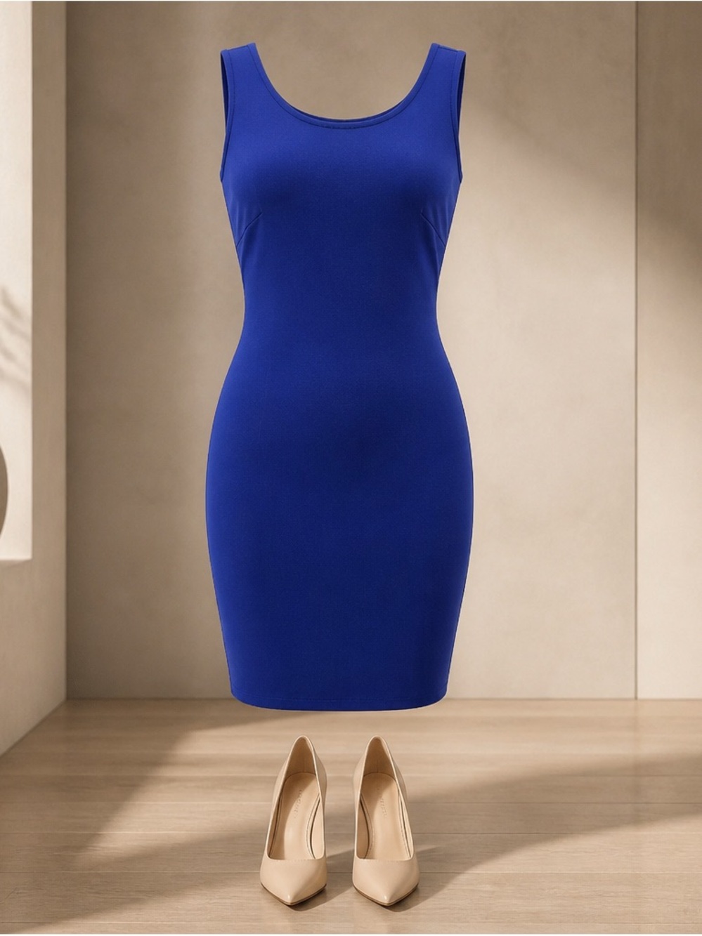 Lulu's Cobalt Blue Sleeveless Bodycon Dress